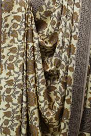 Beige HBP Modal Silk Saree - SRBMSS368