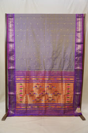 Two Tone Lavender Silk Paithani Saree - SRTTLSPS766