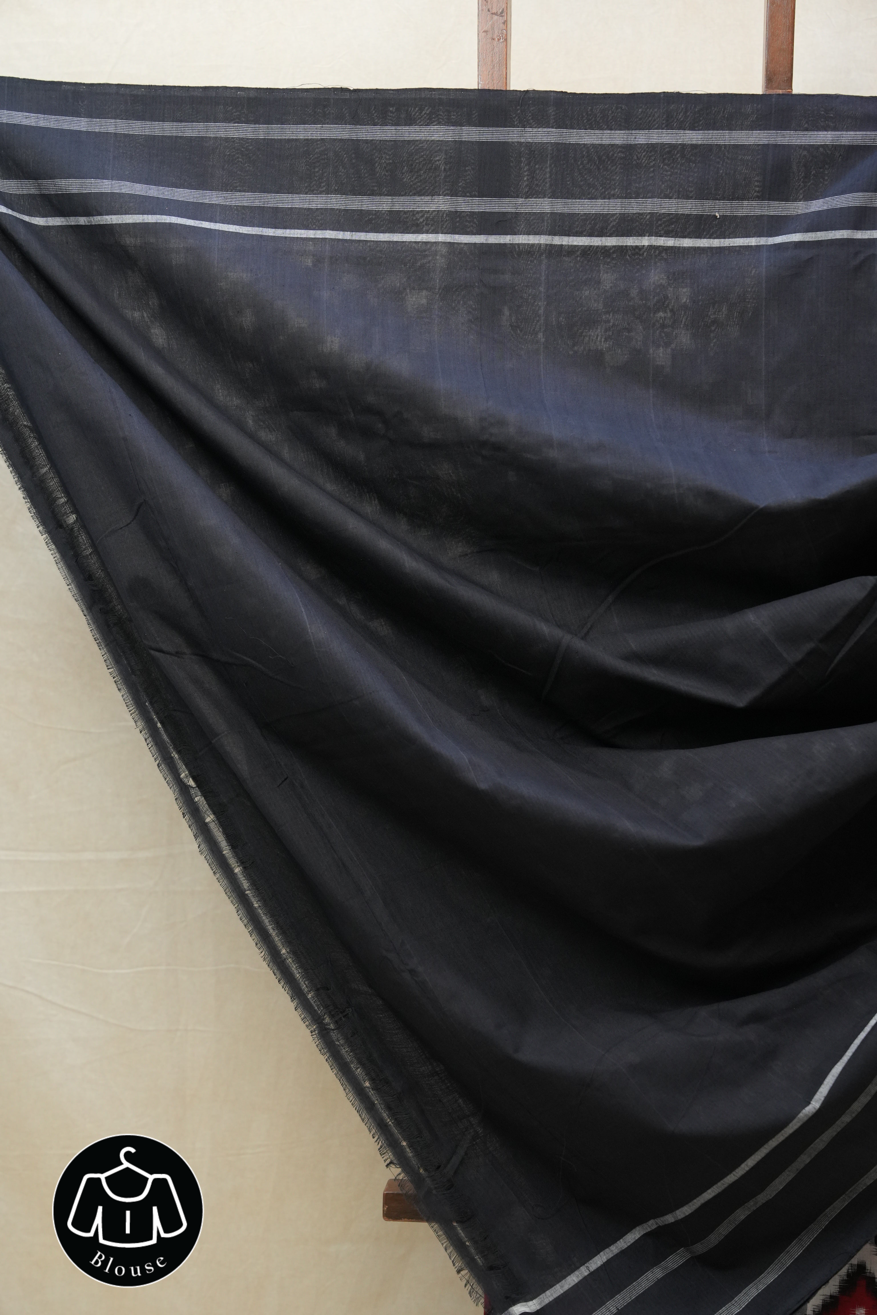 Red-White Pochampalli Cotton Ikat Saree - SRRWPCIS497