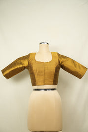 Golden Raw Silk Blouse - SRGRSB19