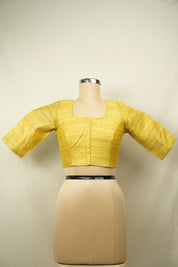 Yellow Raw Silk Blouse - SRYRSB20
