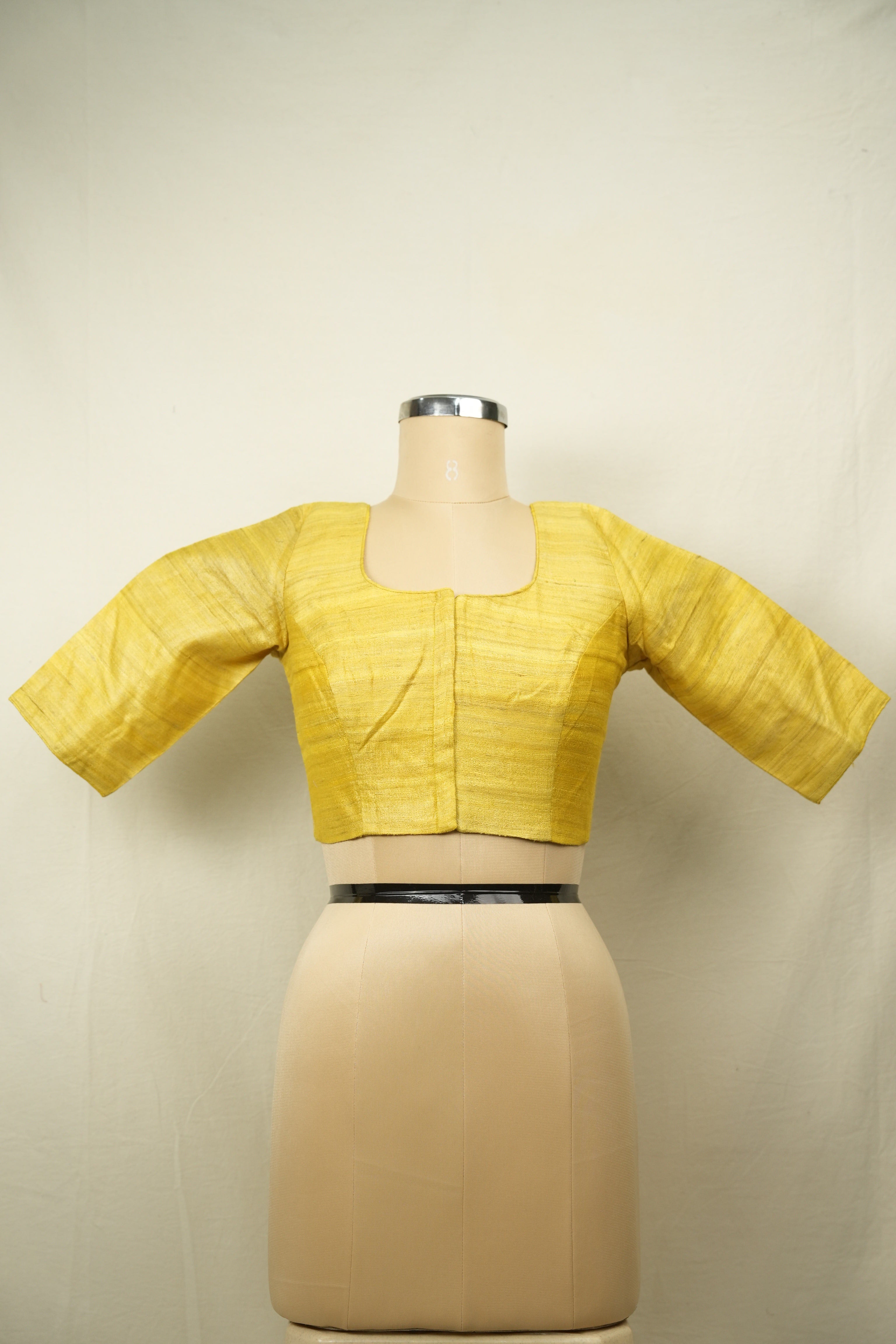 Yellow Raw Silk Blouse - SRYRSB20