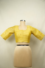 Yellow Raw Silk Blouse - SRYRSB20
