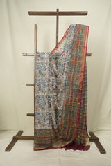 White Kota Doria Saree - SRWKDS311