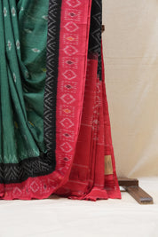 Green Pochampalli Cotton Ikat Saree - SRGPCIS524