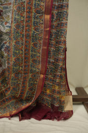 White Kota Doria Saree - SRWKDS311