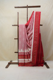 Pink Pochampalli Cotton Ikat Saree - SRPPCIS523