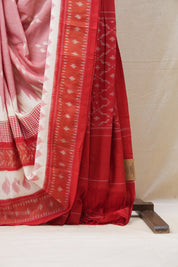 Pink Pochampalli Cotton Ikat Saree - SRPPCIS523