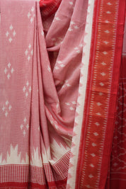 Pink Pochampalli Cotton Ikat Saree - SRPPCIS523