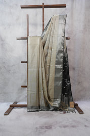 Beige Maheshwari Tissue Saree - SRBMTS389