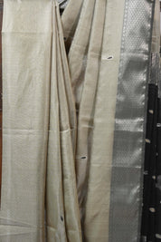 Beige Maheshwari Tissue Saree - SRBMTS389