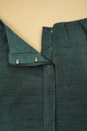 Green Raw Silk Blouse - SRGRSB13