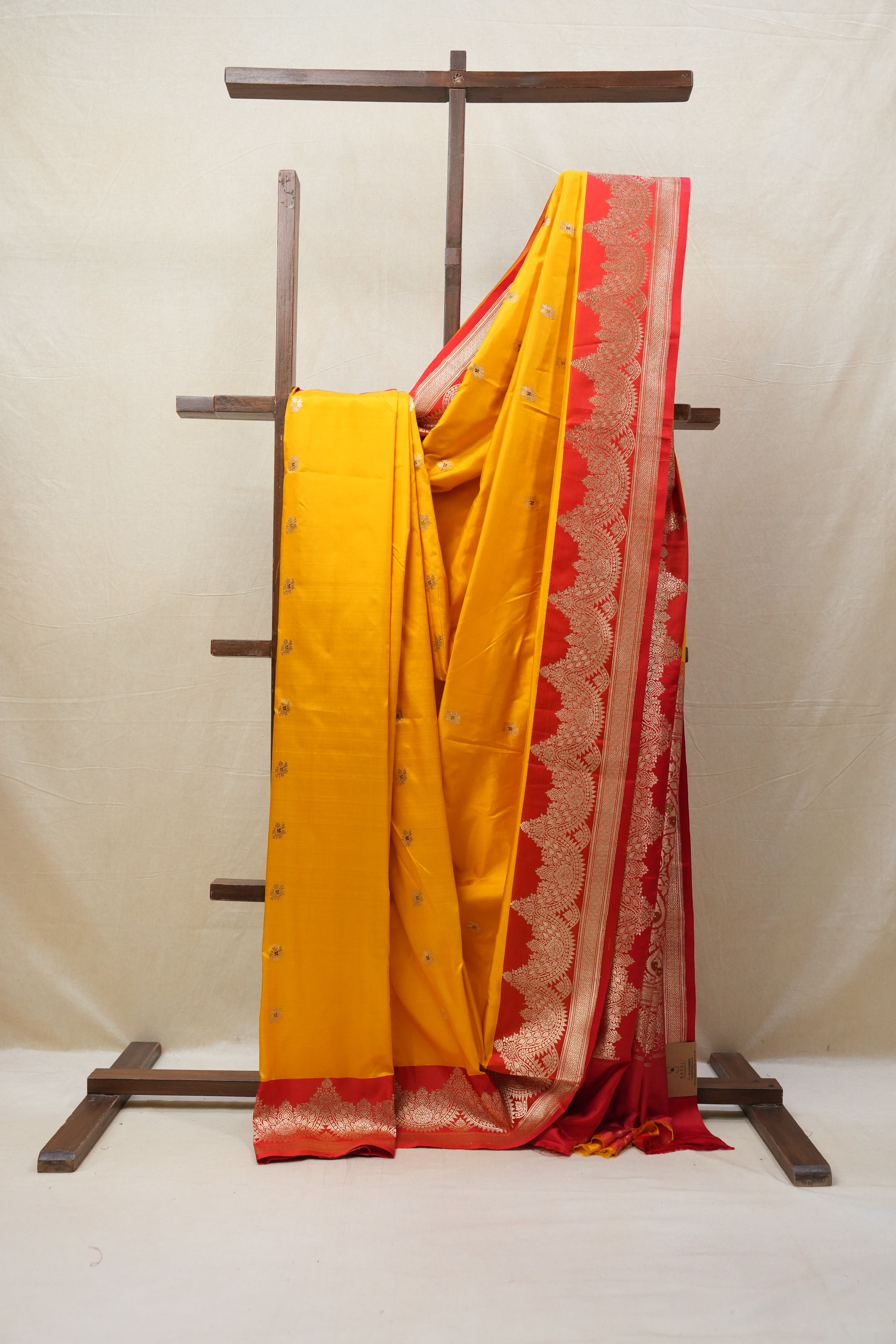 Yellow Banarasi Silk Saree - SRYSS729