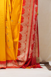 Yellow Banarasi Silk Saree - SRYSS729
