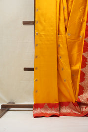Yellow Banarasi Silk Saree - SRYSS729