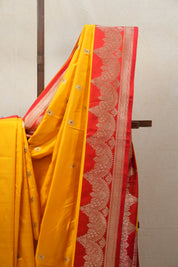 Yellow Banarasi Silk Saree - SRYSS729