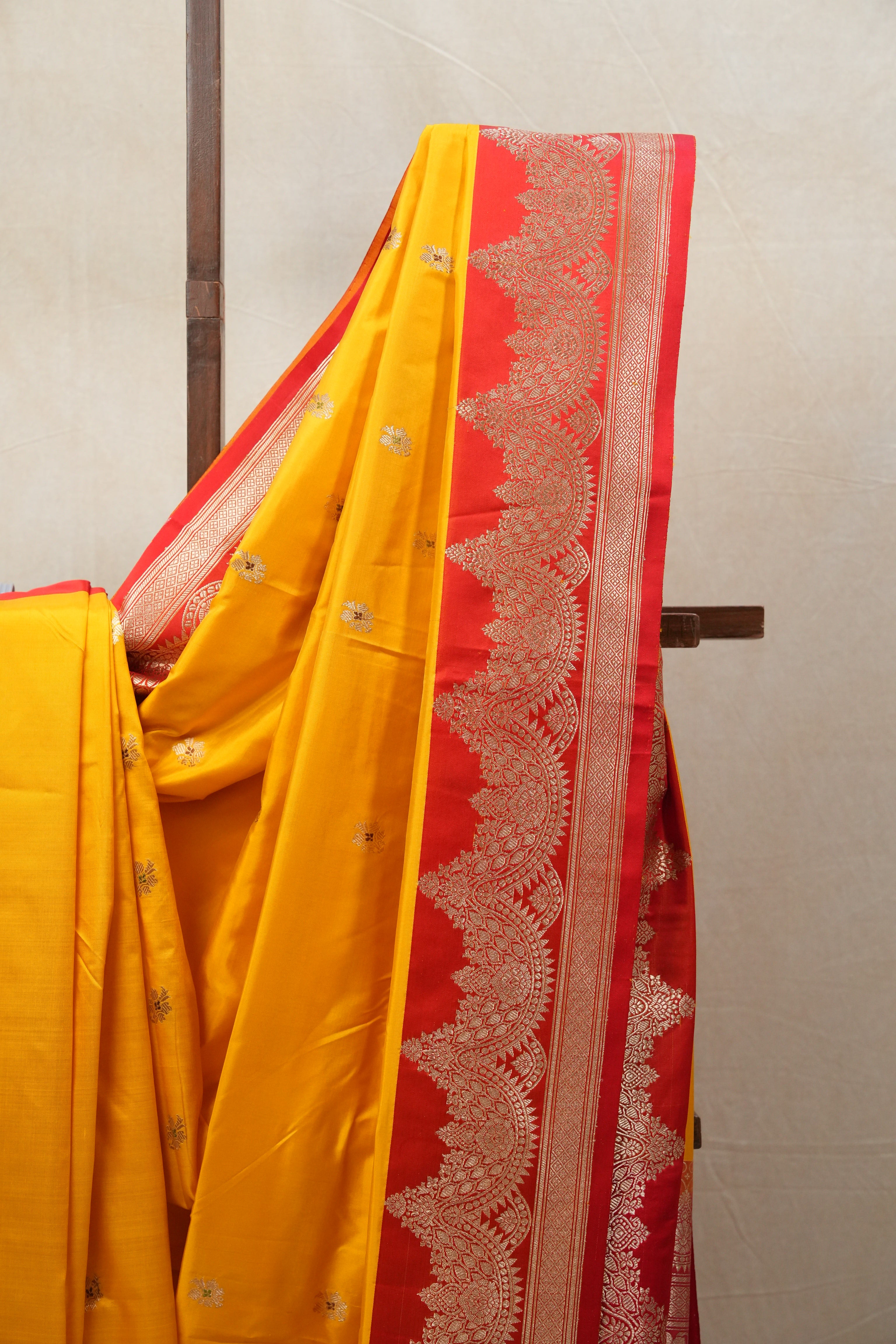 Yellow Banarasi Silk Saree - SRYSS729