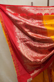Yellow Banarasi Silk Saree - SRYSS729