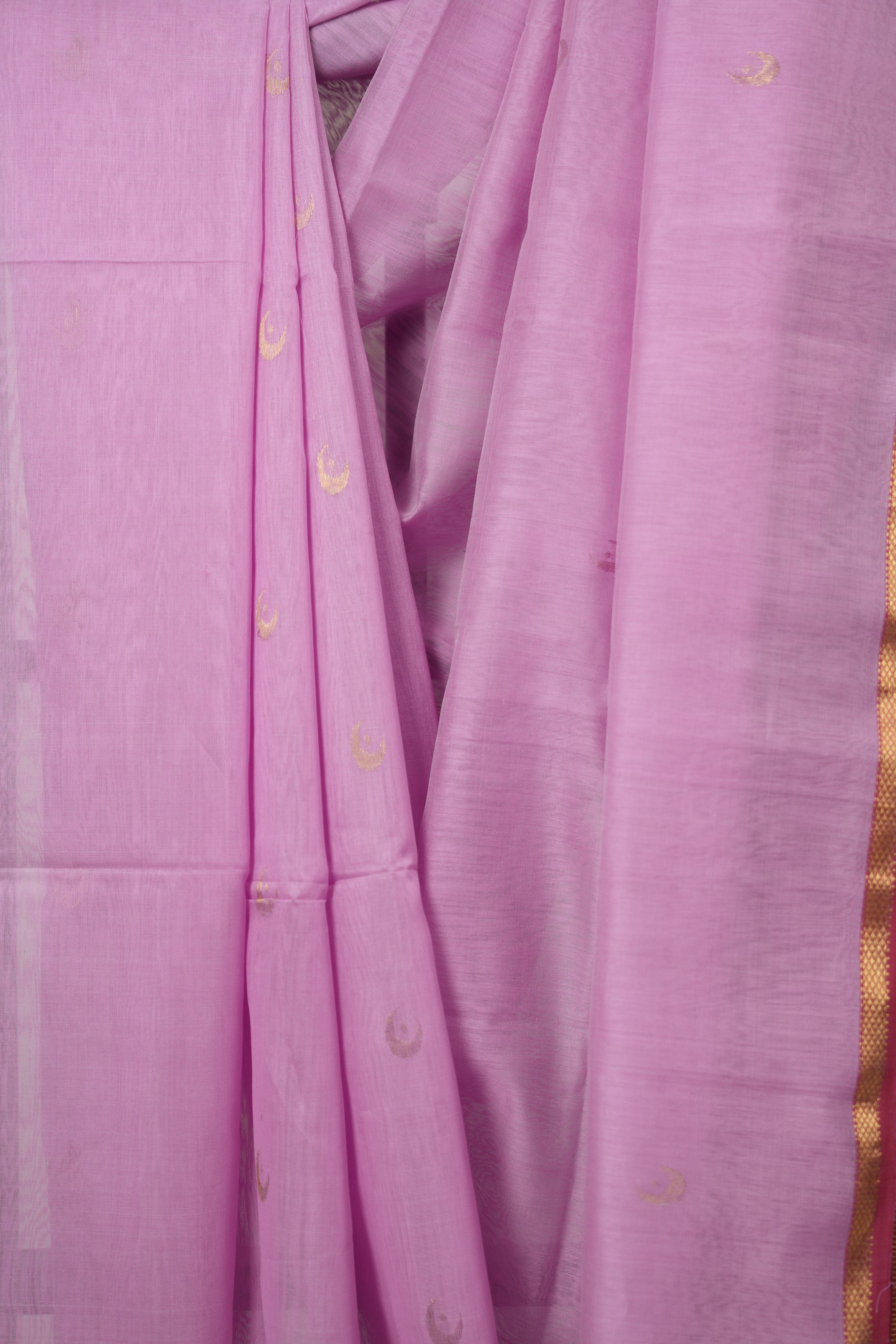 Lilac Pink Maheshwari Saree - SRLPMS999