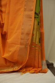 Orange Cotton Paithani Saree - SROCPS752