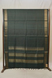 Dark Green Raw Silk Saree - SRDGRSS893
