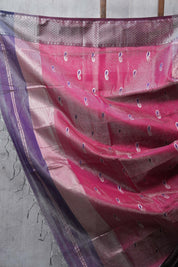 Purple Maheshwari Tissue Saree - SRPMTS396