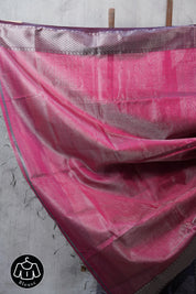 Purple Maheshwari Tissue Saree - SRPMTS396