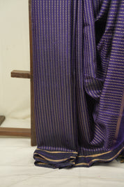 Blue Raw Silk Saree - SRBRSS1128