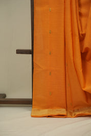 Orange Cotton Paithani Saree - SROCPS752