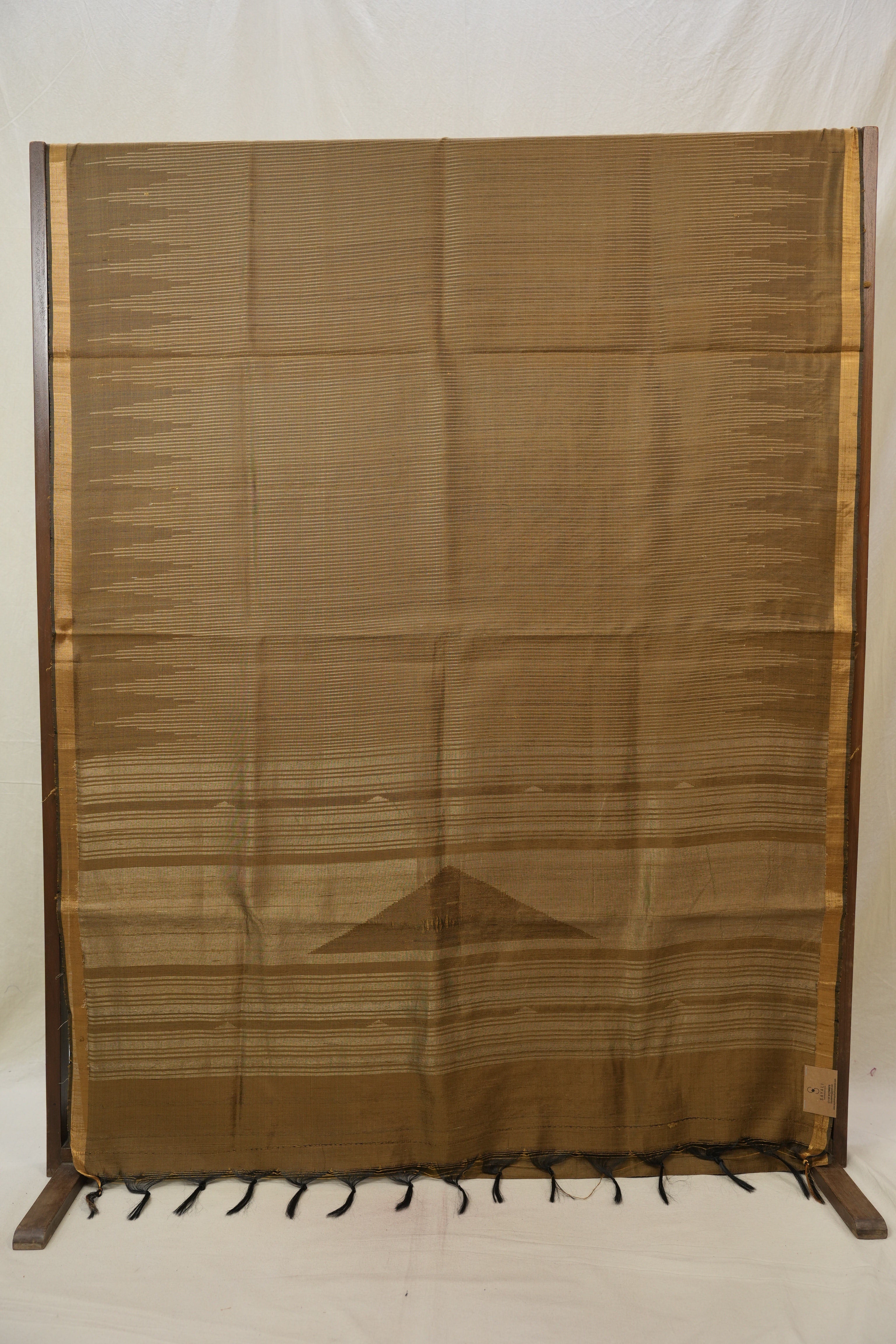Khaki Raw Silk Saree - SRKRSS790