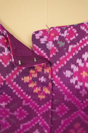 Rani Pink Rajkot Patola Silk Blouse - SRRPRPSB01