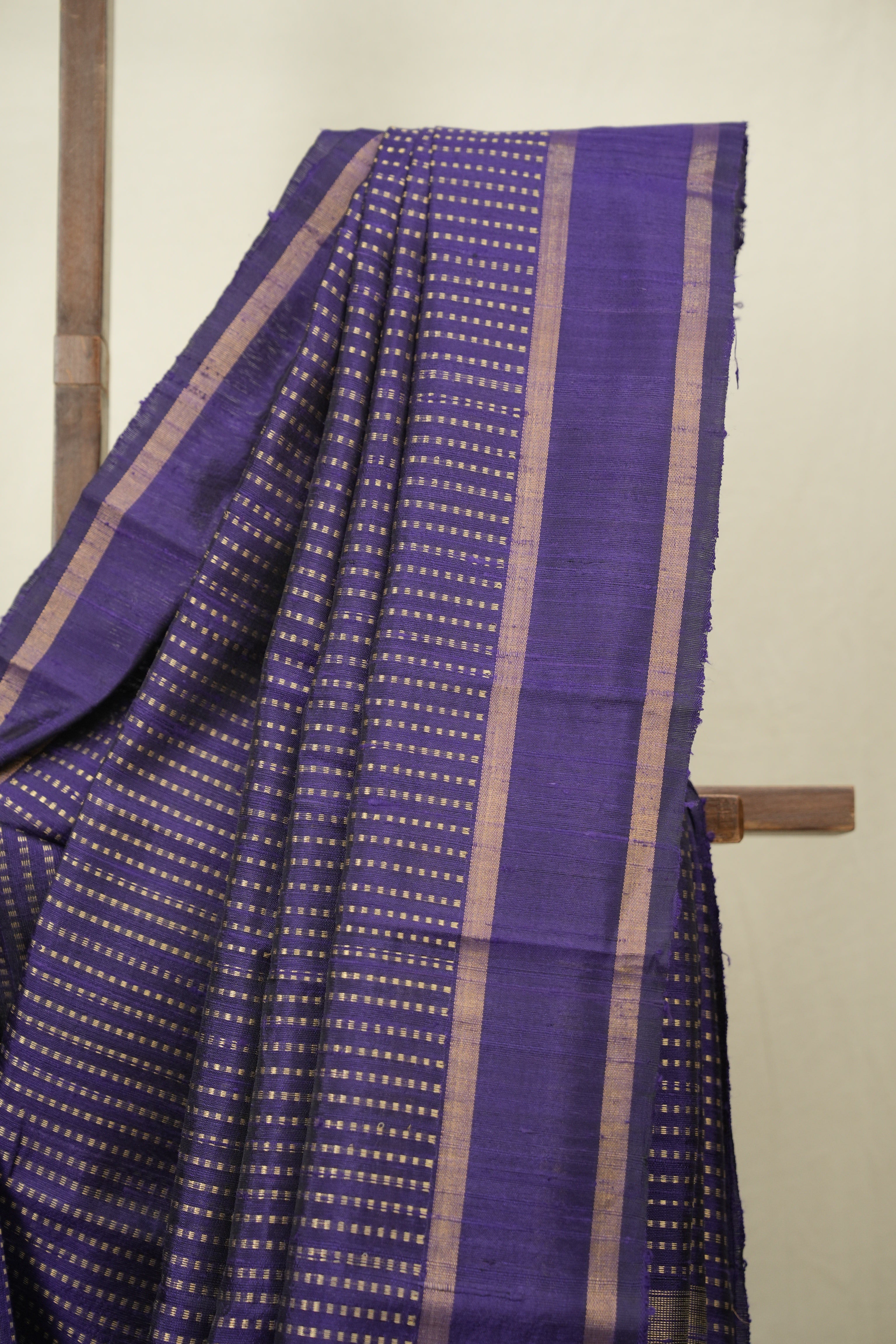 Blue Raw Silk Saree - SRBRSS1128