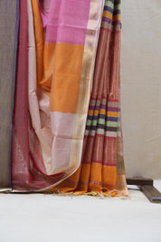 Multicolor Maheshwari Tissue Saree - SRMMTS542