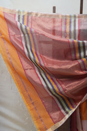 Multicolor Maheshwari Tissue Saree - SRMMTS542