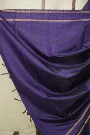 Blue Raw Silk Saree - SRBRSS1128