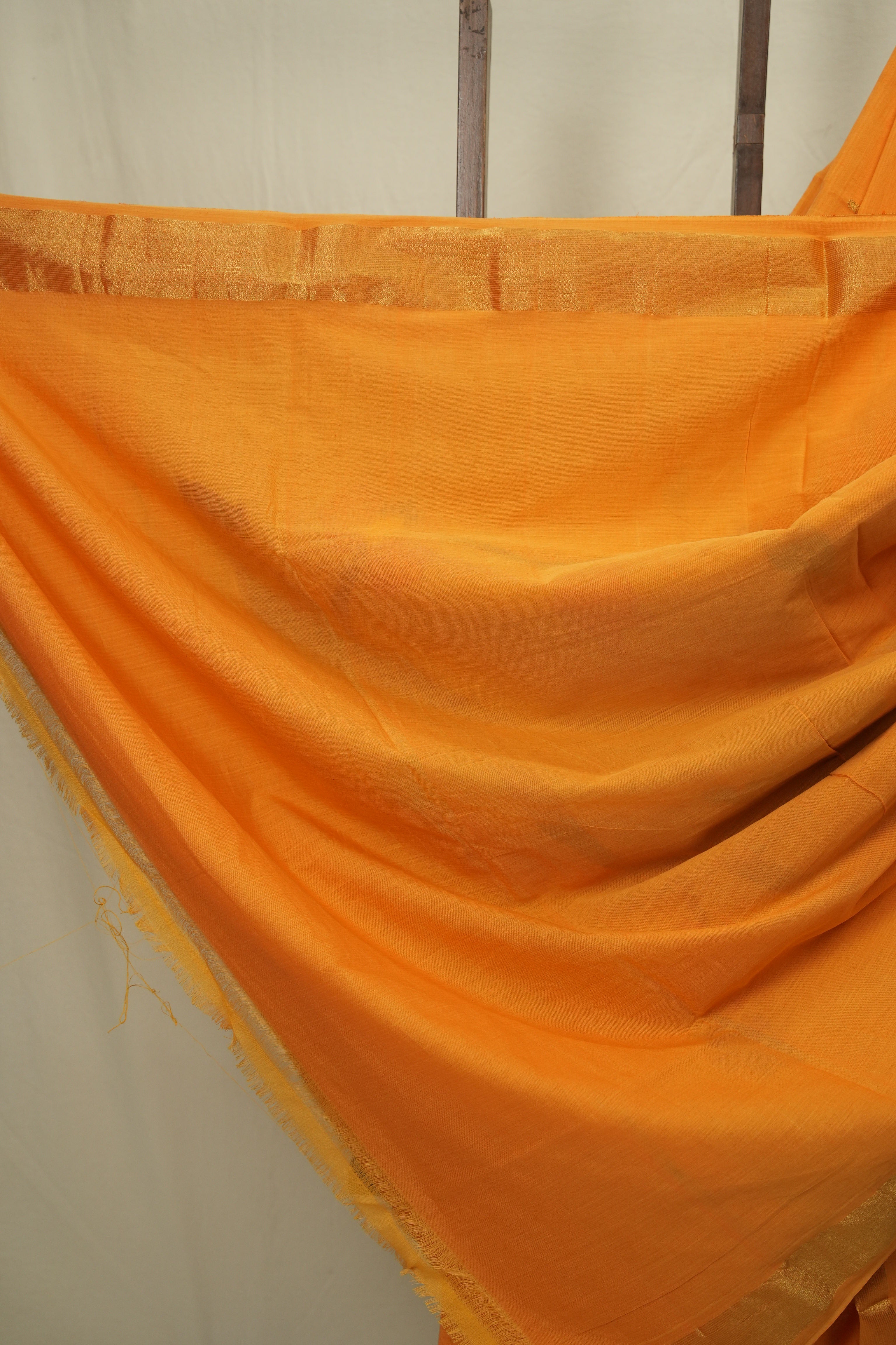 Orange Cotton Paithani Saree - SROCPS752