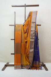 Orange Maheshwari Saree - SROMS181-PI
