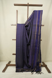 Blue Raw Silk Saree - SRBRSS1128
