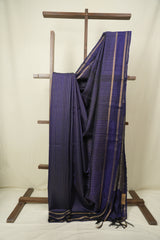 Blue Raw Silk Saree - SRBRSS1128