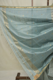 Green White Maheshwari Saree - SRGWMS998