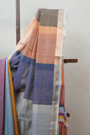 Multicolor Maheshwari Tissue Saree - SRMMTS539