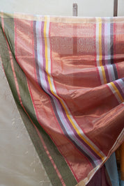 Multicolor Maheshwari Tissue Saree - SRMMTS539