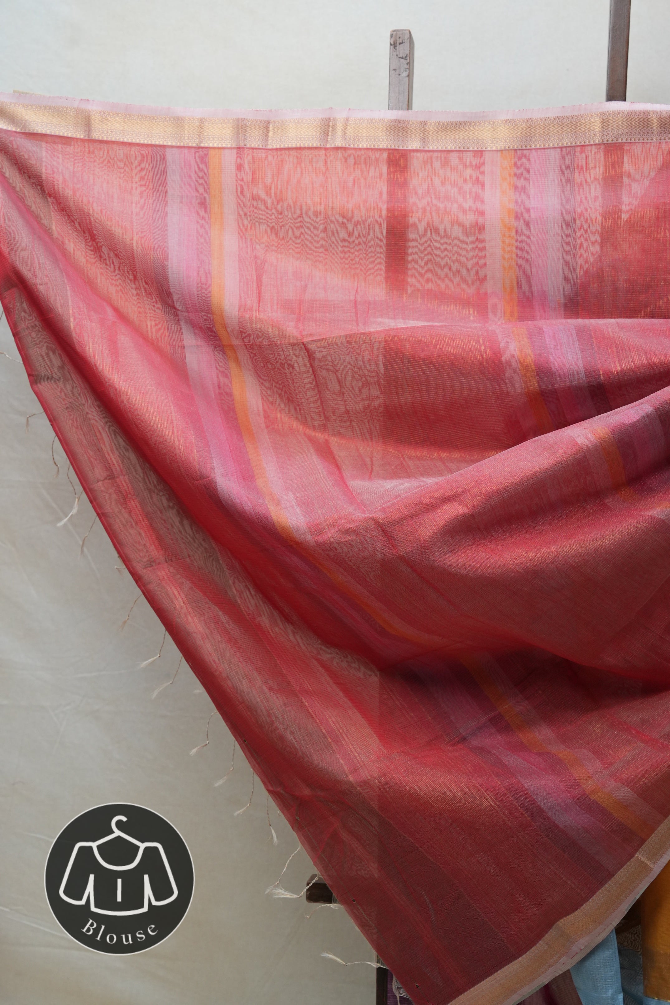 Multicolor Maheshwari Tissue Saree - SRMMTS539