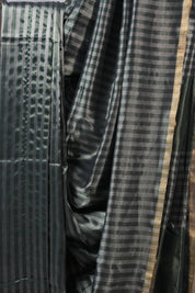 Green-Grey Maheshwari Tissue Saree - SRGGMTS403