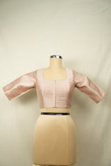 Cream Raw Silk Blouse - SRCRSB16