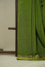 Green Cotton Paithani Saree - SRGCPS770
