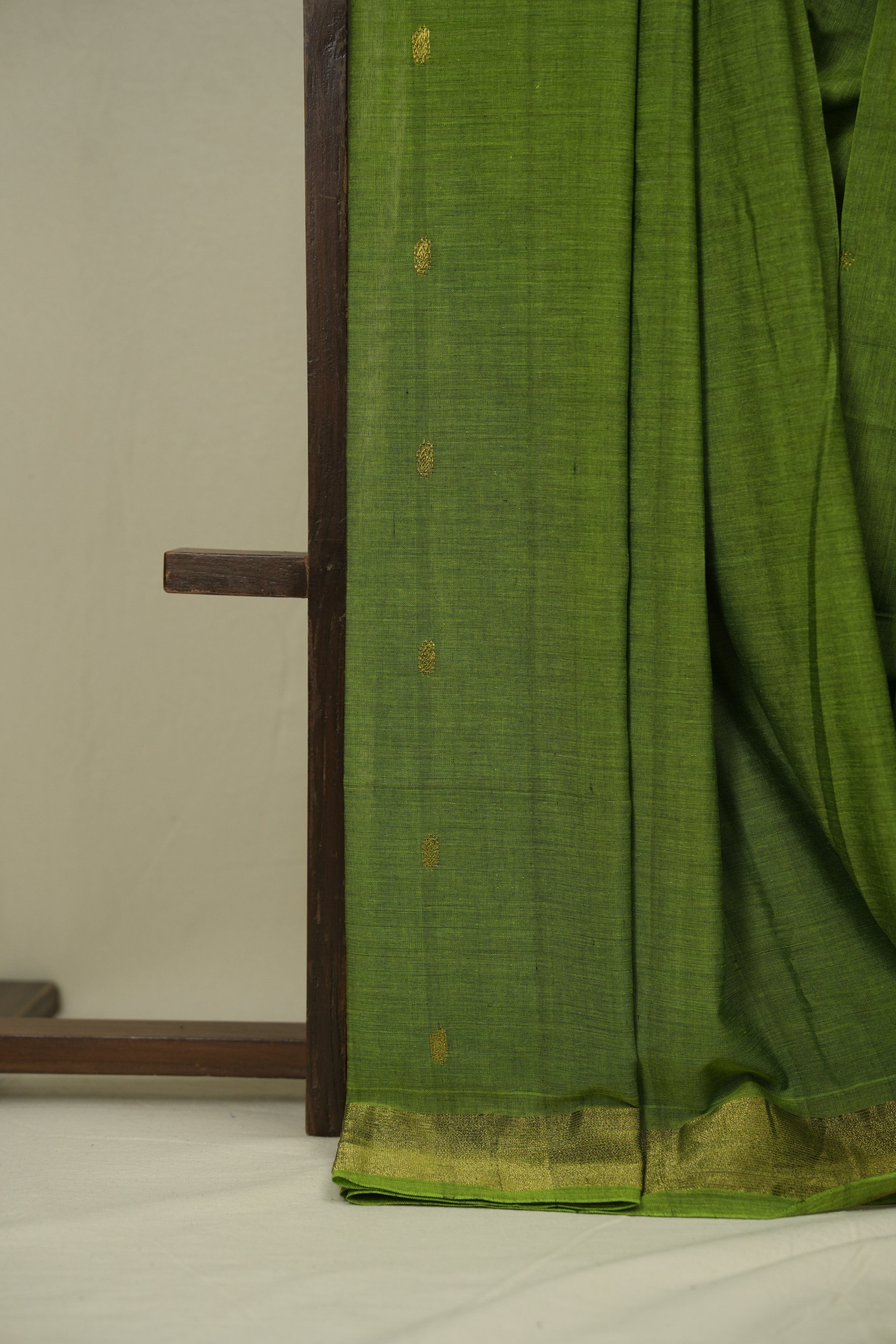 Green Cotton Paithani Saree - SRGCPS770