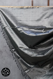 Green-Grey Maheshwari Tissue Saree - SRGGMTS403