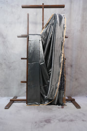 Grey Maheshwari Tissue Saree - SRGMTS404