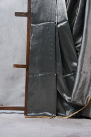 Grey Maheshwari Tissue Saree - SRGMTS404